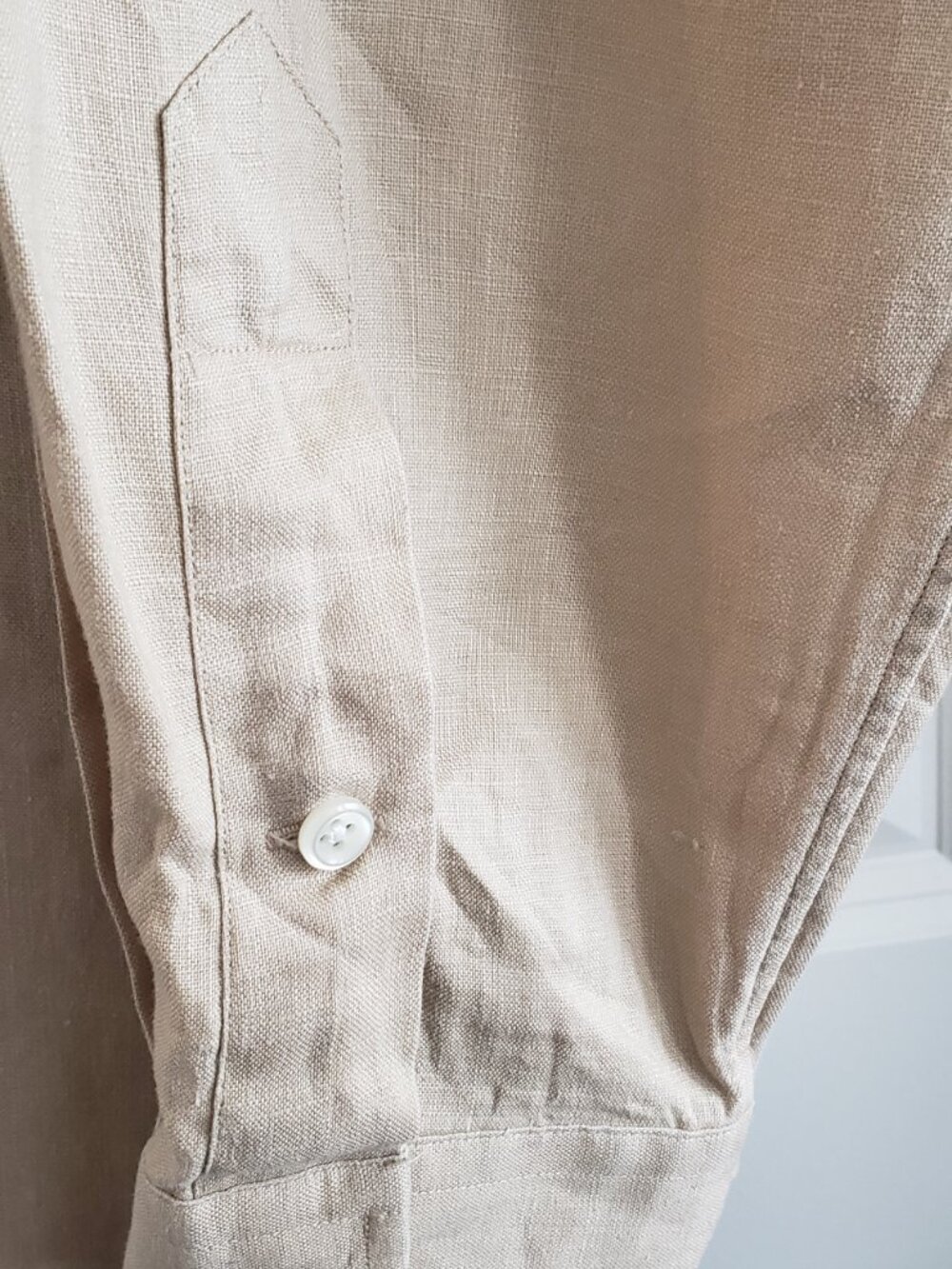 Mens Linen Ralph Lauren Blake Shirt,  Sz L - Picture 3 of 5